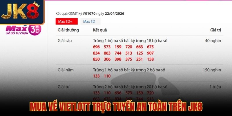 Hệ thống mua vé số điện toán bảo mật cao