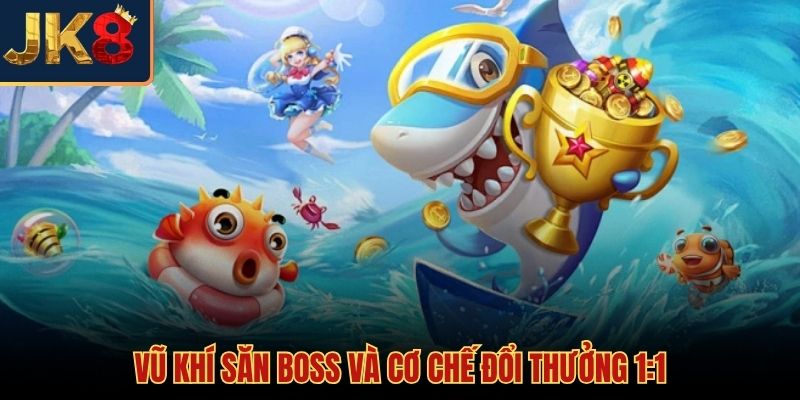 Hệ thống súng laser uy lực trong game bắn cá JK8